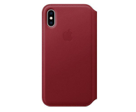Apple Etui APPLE  iPhone XS Leather Folio - (PRODUCT)RED # - 1476974 - zdjęcie 1